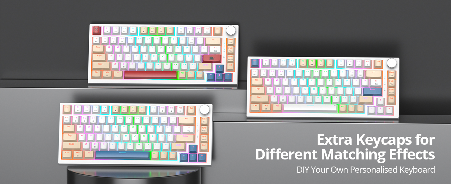 creamy white keyboard 75%