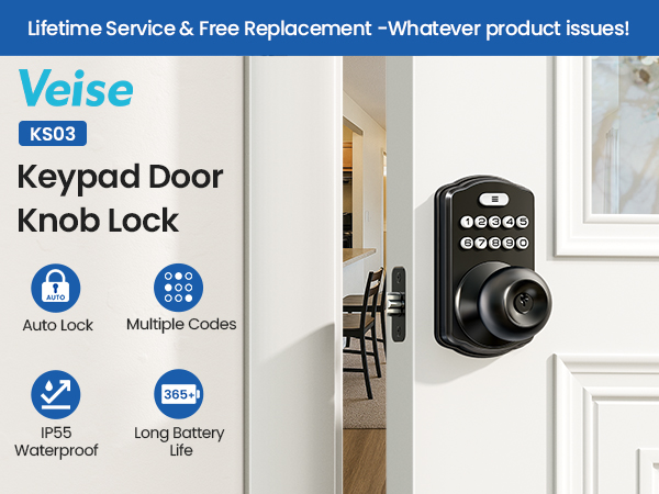 door knob with code