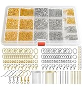 LEOBRO 1200PCS Jewelry Making Supplies, Jump Rings for Jewelry Making, Earring Hooks Earring Find...