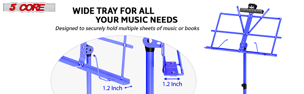 .Music Stand,2 in 1 Dual-Use Folding Sheet Music Stand,Desktop Book Stand