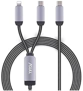 GUGOBOX 2-in-1 USB C Cable 6.9FT, Fast USBC Cable with Nylon Braided Design, Dual Connector (USB-...