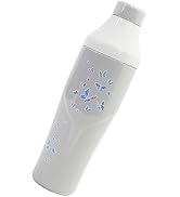 Lexenic Cocktail Shaker with Measurement Lid - Vacuum Insulated (Grey Butterfly)