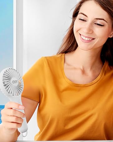 white makeup fan mini