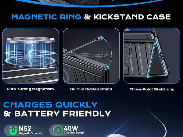 For Samsung z fold 7 case Privacy Black