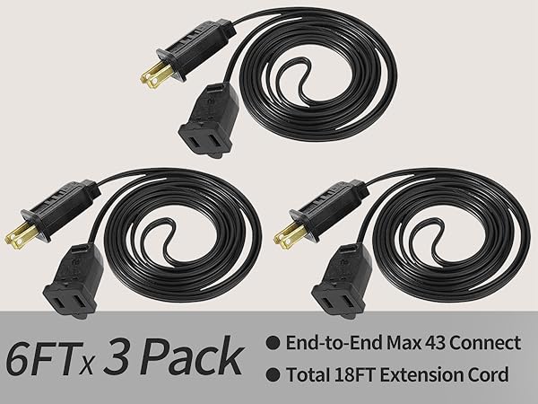 black Extension Cord