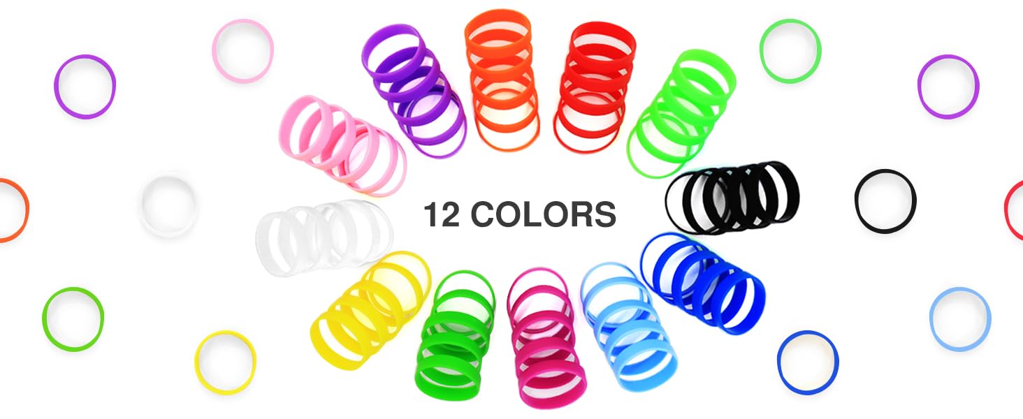 colorful silicone bracelet