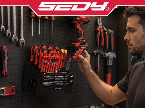 101-Piece Magnetic Screwdriver Set with 60 Bits, Ratchet and Storage Rack