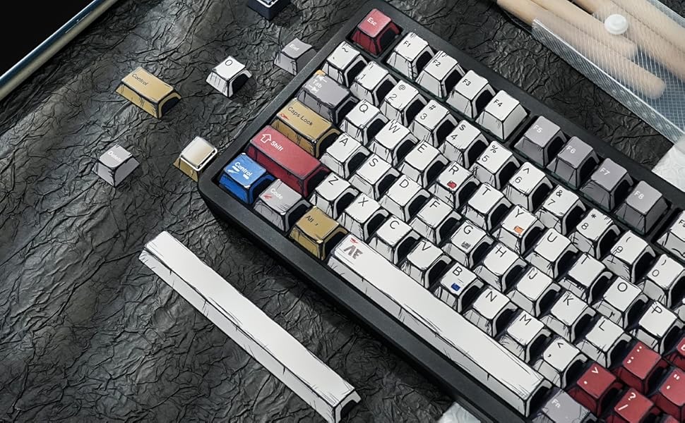 60% keyboard 75% keyboard pbt keycaps custom keycaps keyboard keycaps pudding keycaps