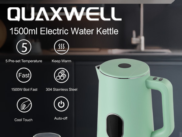 green electric kettle