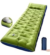 KASBAH Camping Sleeping Pad,Extra Wide 6 inch Thick Inflatable Sleeping Pads with Built-in Foot P...