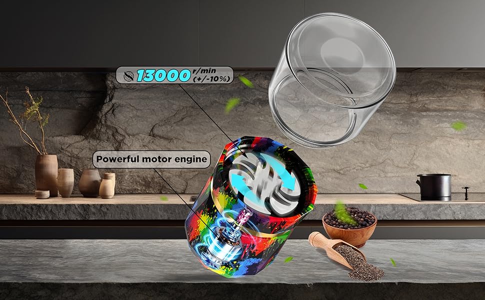 grinder with power motor