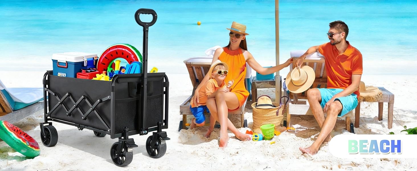 Collapsible wagon cart