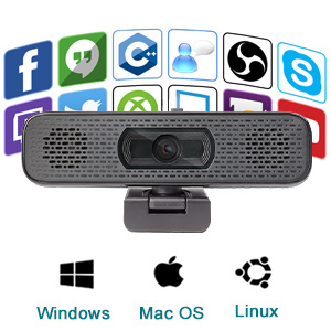 webcam with speaker and mic