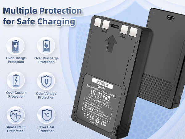 lit-22 rechargeable lithium battery pack
