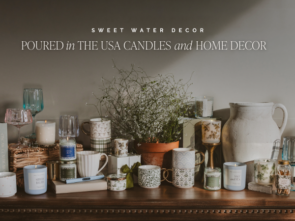 Sweet Water Decor Spring Cottagecore Candles and Mugs