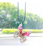 Bling Car Accessories for Women Interior, Diamond-encrusted Butterfly Car Accessories Rear View M...