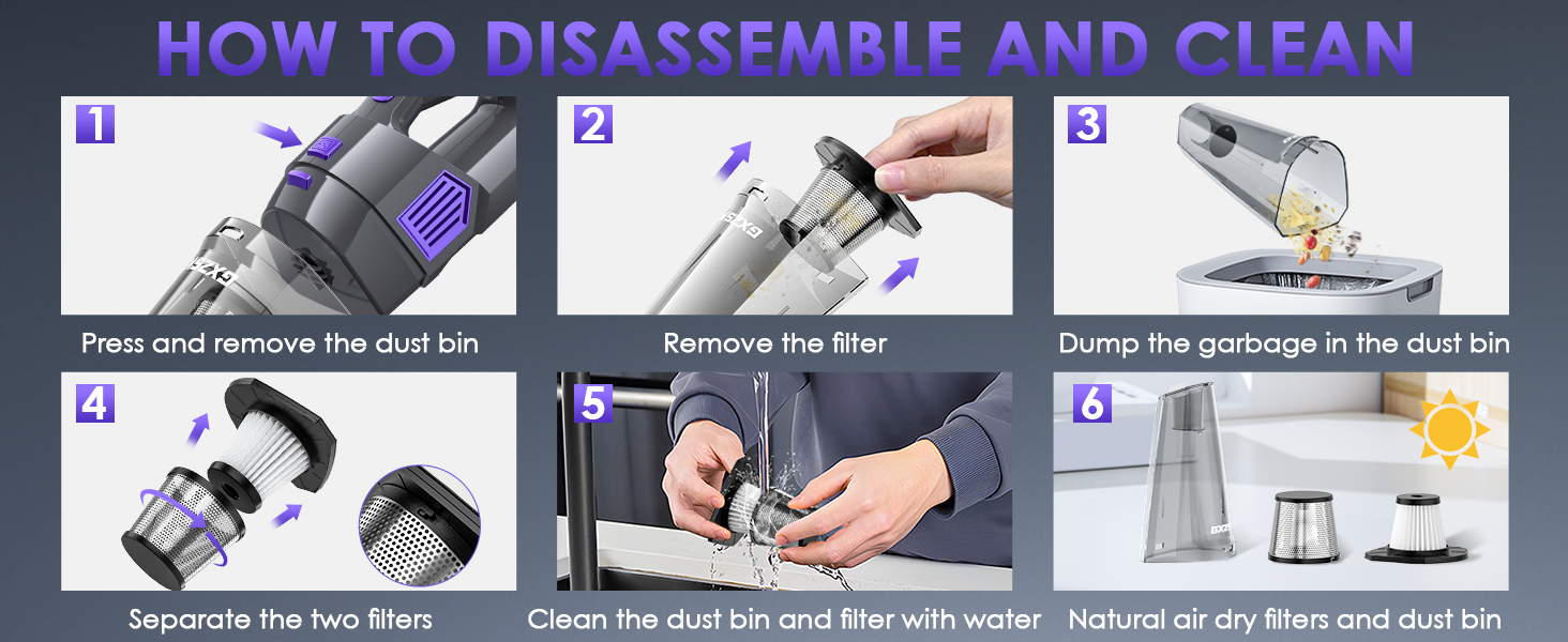 DISASSEMBLE AND CLEAN