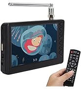 5 inch Portable TV, ATSC HD TFT LED Pocket Digital Television Mini TV, 1080P Digital TV with Remo...