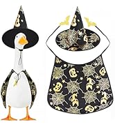Tiaforza Halloween Porch Goose Outfits for 23" Lawn Statue - Cute Witch Hat &amp; Cape Set for Concre...
