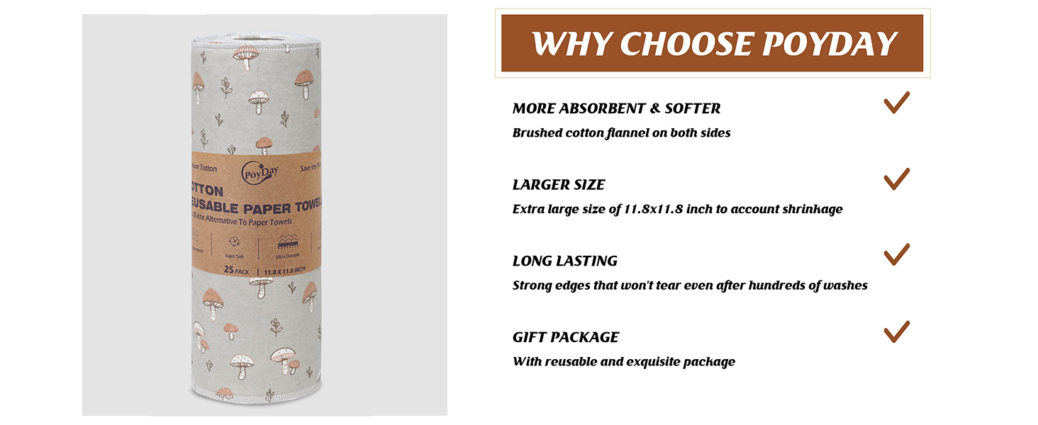 cloth paper towels