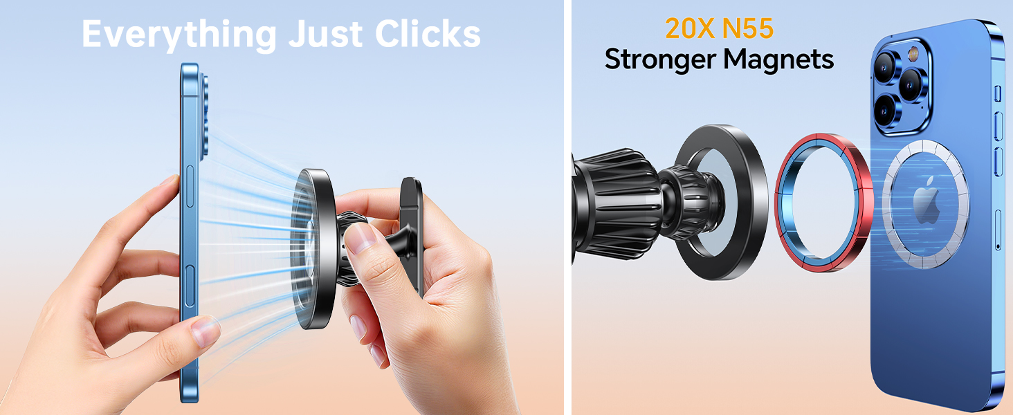 magnetic phone mount for car