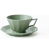 BLEWAR Luxurious European Vintage Coffee Cup Set - Exquisite Home Use Matte Embossed Design - Gen...