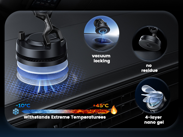 High-quality suction cup car charger