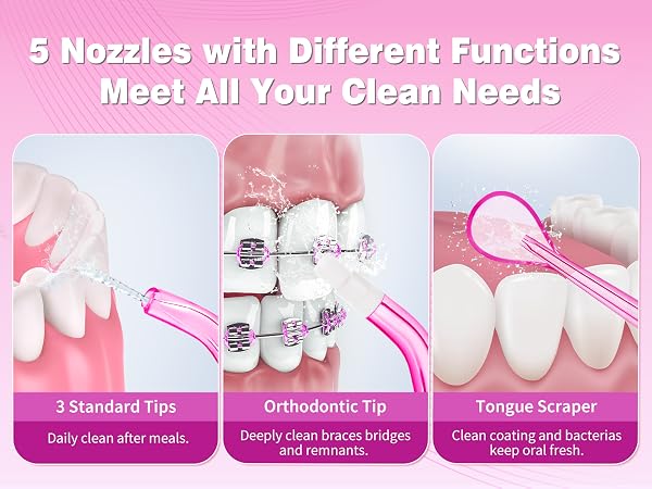 5 Nozzles with Different Functions, Meet All Your Clean Needs