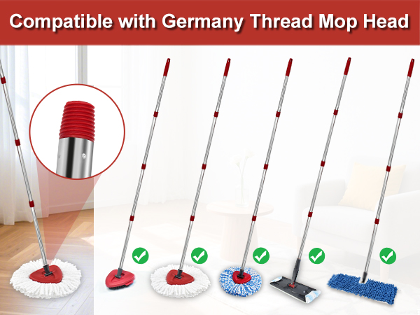 O-Cedar Spin Mop Replacement Handle to All Floor Types