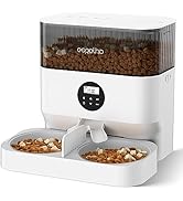 Espelho Automatic Cat Feeder - 5L Timed Cat Food Dispenser 2 cats with 2 Way Splitter, 10s Meal C...