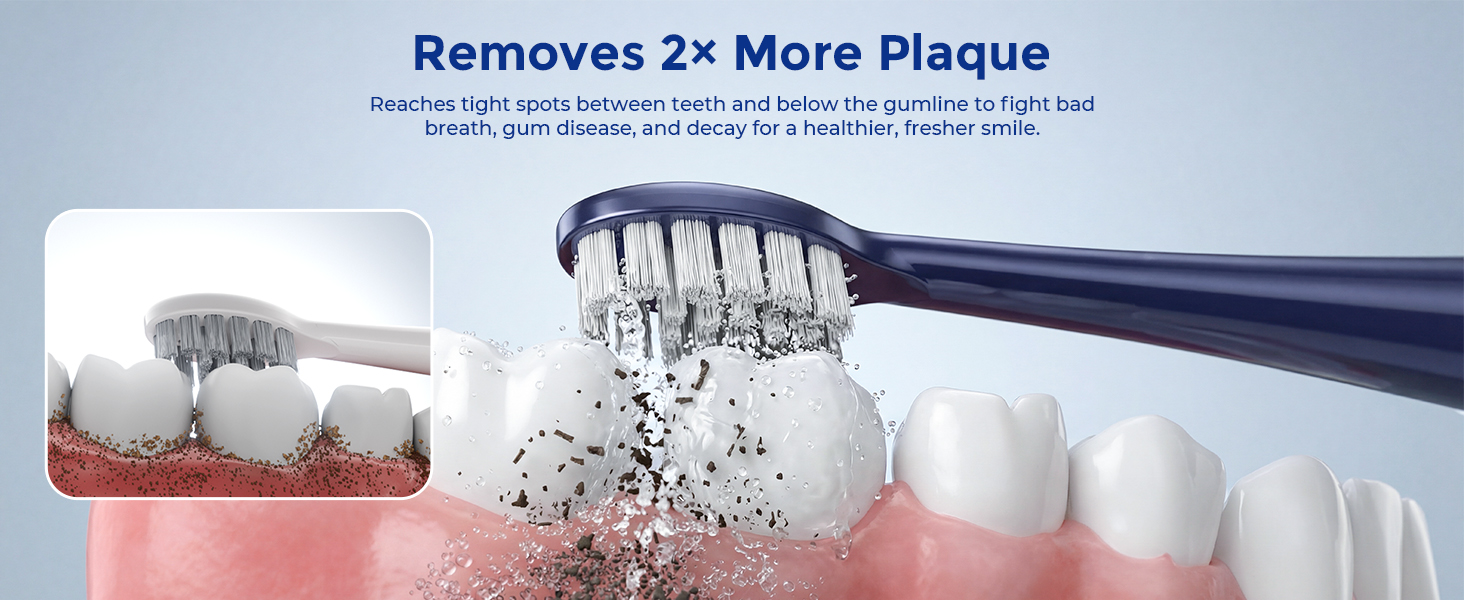 electric toothbrush with water flosser