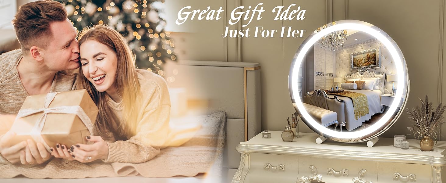 16 inch makeup mirror lighted makeup mirror extra large mirror with lights for makeup desk