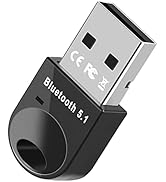 GAROGYI Bluetooth 5.1 Adapter for PC, USB Bluetooth Dongle 5.1 EDR, for Desktop, Laptop, Mouse, K...