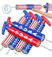 Water Gun Squirt Toys for Kids Adults, 6 Pack Blaster Guns 4th of July for Age 3-4-8-12 Boys Girl...