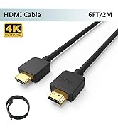 FOINNEX HDMI Cable, Thin HDMI Cord, 6.6Ft 4K@30HZ, High-Speed HDMI1.4 Compatible with TV, Project...