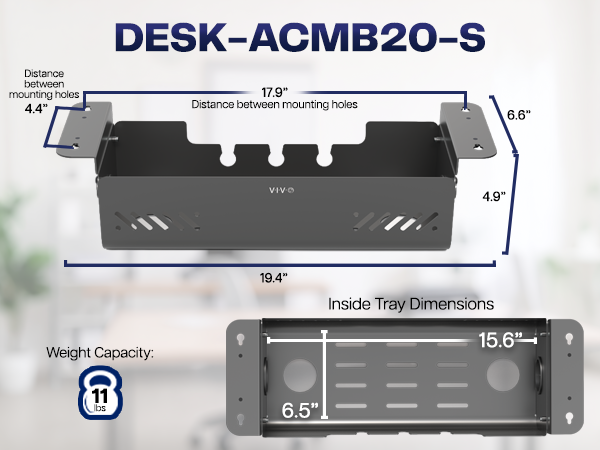 under desk cable management cable tray cord organizer power strip holder wire management steel