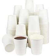 Paper Cups, 50 Park 8 Oz Disposable Cups for Hot or Cold Beverage, Paper Coffee Cups 8 oz