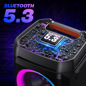 Large Bluetooth Speaker Big Portable Speaker Wireless Waterproof Party Speaker bass loudest outdoor 