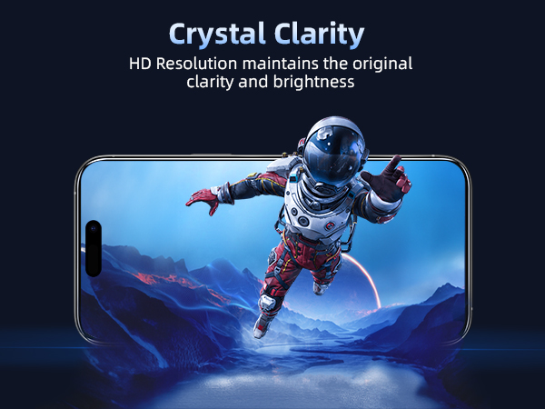 crystal clarity HD clear screen protector