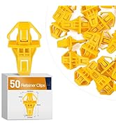 GOOACC 50 Pcs Bumper Moulding Fastener Rivet for Honda AcuraOEM Replacement 91578-T0A-003 Radiato...