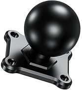 BRCOVAN 1.5'' Ball Mount Base with Aluminum Alloy 4-Hole AMPS Square Plate & 1.5'' TPU Ball Adapt...