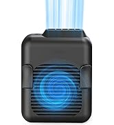 SLENPET Portable Waist Clip Fan, 6000mAh Battery Operated Necklace Fan, 23 Hours Working Time, 3 ...