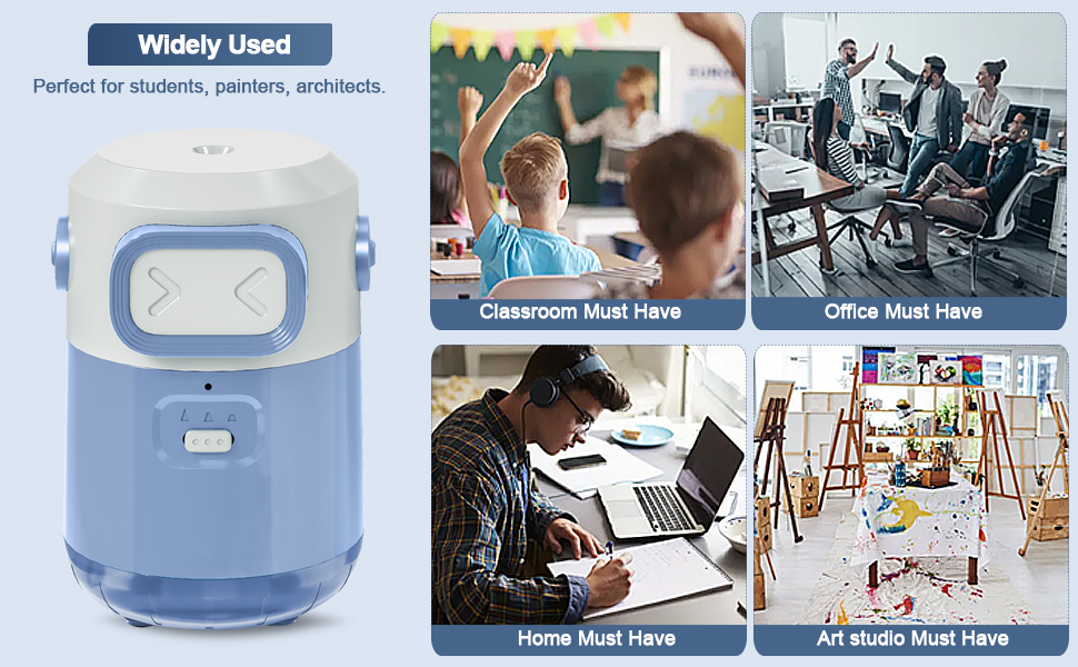 Robot PencilSharpener Electric PencilSharpener ForColored PencilsAutomatic PencilSharpener Electric