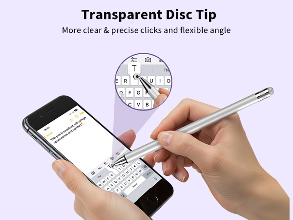 high sensitive stylus pen with disc tip