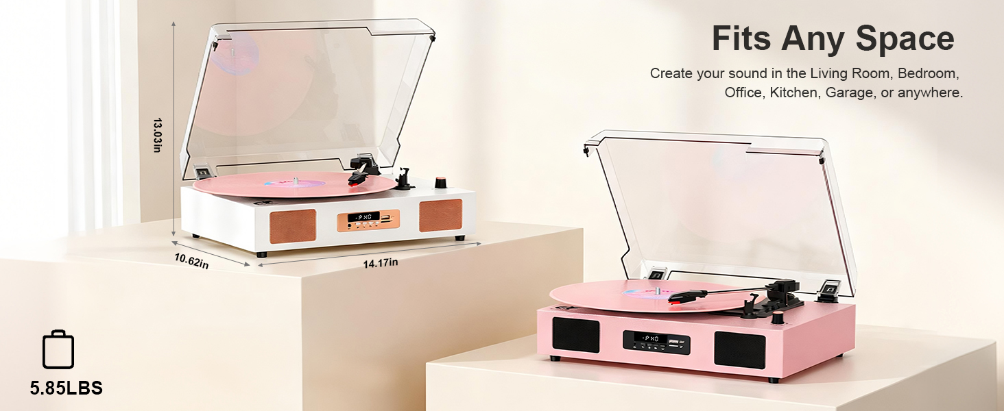 pink record player