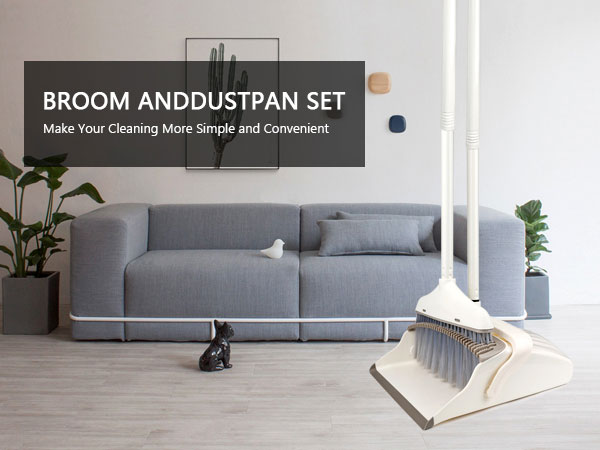 Broom and Dustpan Set for Clean