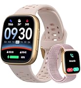 Smart Watches for Women Android iPhone (2 Bands), [1.85" AMOLED Screen] Smartwatch Fitness Tracke...