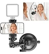 SOH Mirror Shower Phone Holder Mount for TikTok/Video/Selfies,Suction Cup Phone Mount for Window,...
