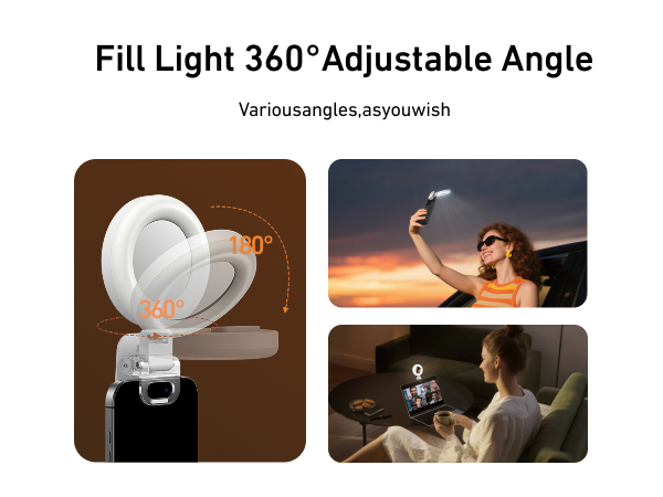 Clip On Selfie Ring Light