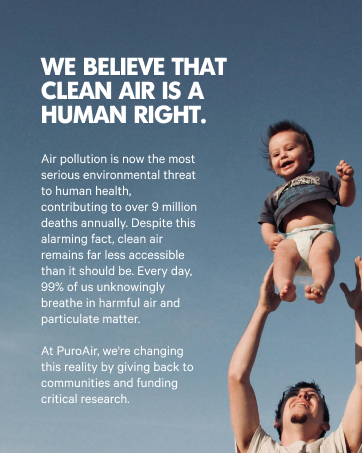 PuroAir HEPA Air Purifier for Home Large - We Believe Clean Air is a Human Right